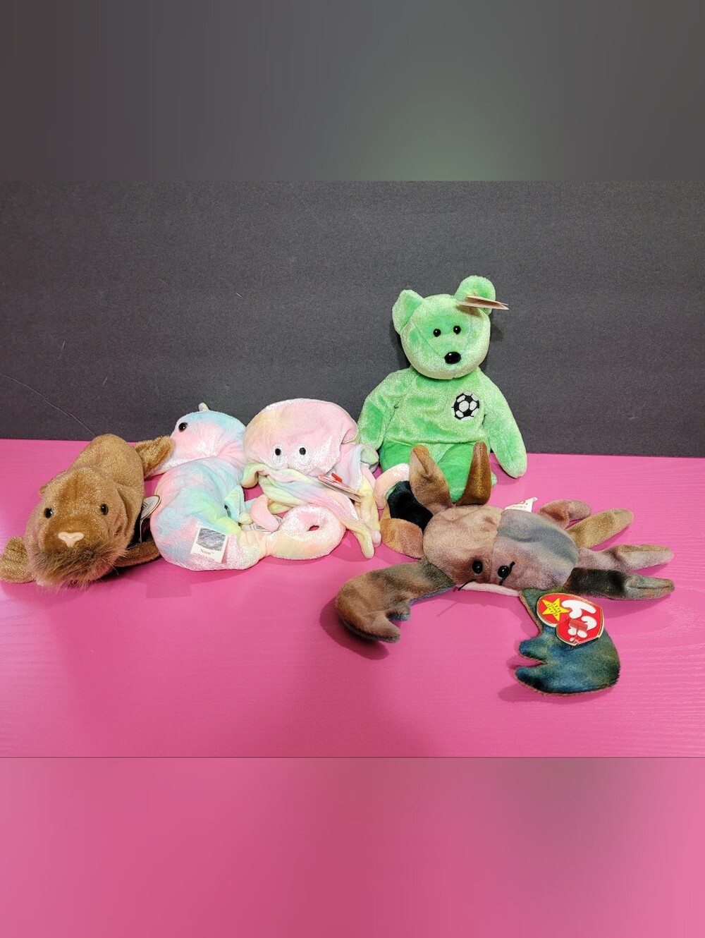 TY Beanie Babies Plush Animals Set Of 5 (1733)